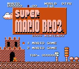 For Mario Super Bros NESamgo Title Screen
